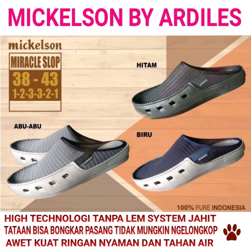 Jual SEPATU SLOP MICKELSON BY ARDILES ORIGINAL TERBARU GROSIR MURAH ...