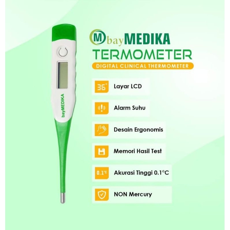 Jual Thermometer Digital Baymed Flexible Termometer Elastis Alat ...
