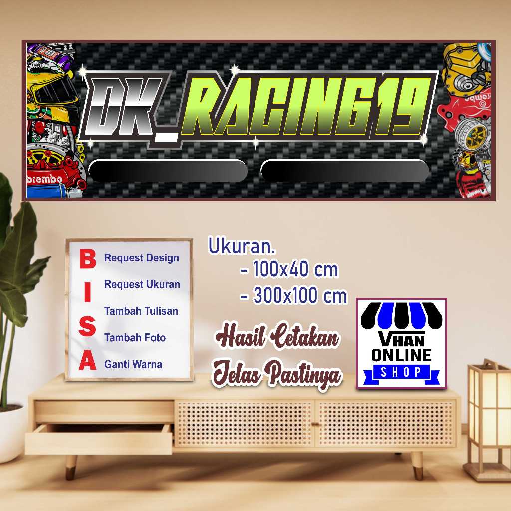 Jual Cetak Banner Spanduk Bengkel Racing Keren Murah | Shopee Indonesia