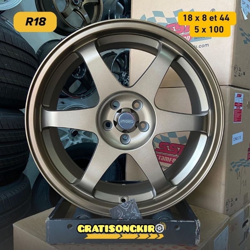 Jual Velg mobil racing R18 TE37 SSW ORIGINAL THAILAND velg mobil ring ...