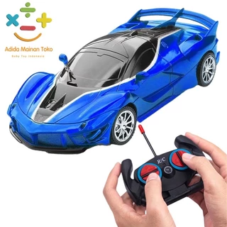 Adida Toys Mainan Anak Mobil Remote Control Super Car 1:18 Scale High Speed Electric Toy Vehicle Dengan Lampu
