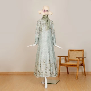 Le Khari Rivana Dress Busui Gamis Bahan Maksmara Lux Size S-XL