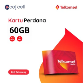 Perdana Kuota Telkomsel 60GB 30 Hari - Kartu Perdana Kuota Slot777 60GB 30 Hari Segel