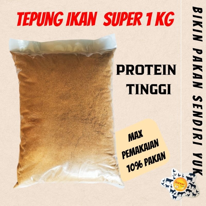 Jual TEPUNG IKAN FISH MEAL BOTUNA SUPER PROTEIN TINGGI REPACK 1KG ...