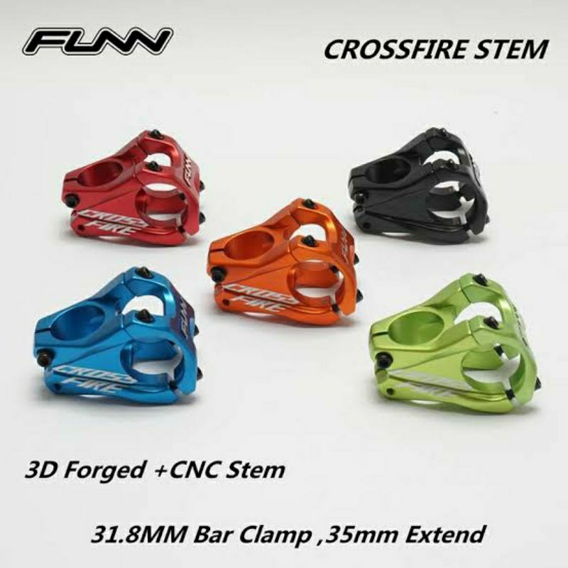 MTB CROSSFIRE Stem 31.8x50mm in Aluminum 0° Angle