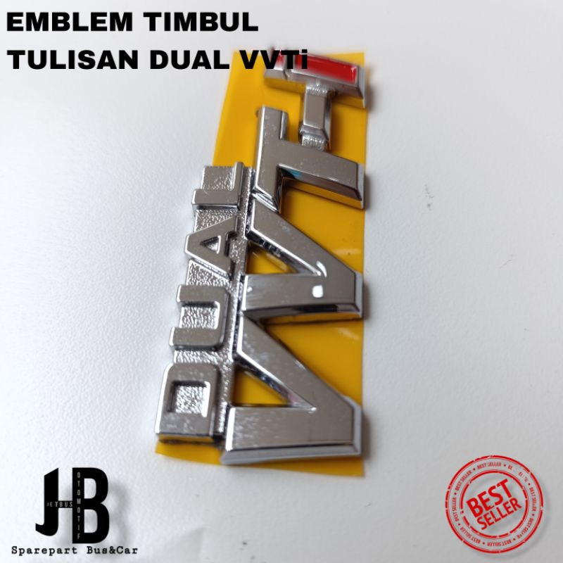 Jual Logo Emblem Tulisan Dual VVTi | Shopee Indonesia