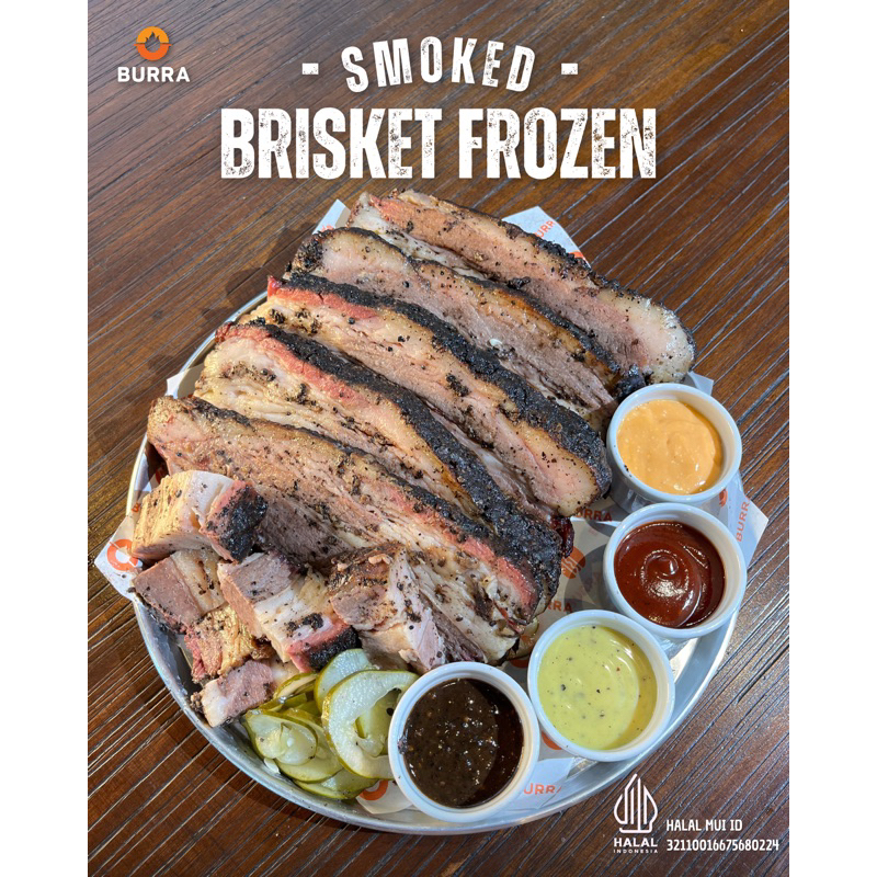 Jual Daging Sapi Asap Brisket / Smoked Brisket BURRA 500 gram | Shopee ...