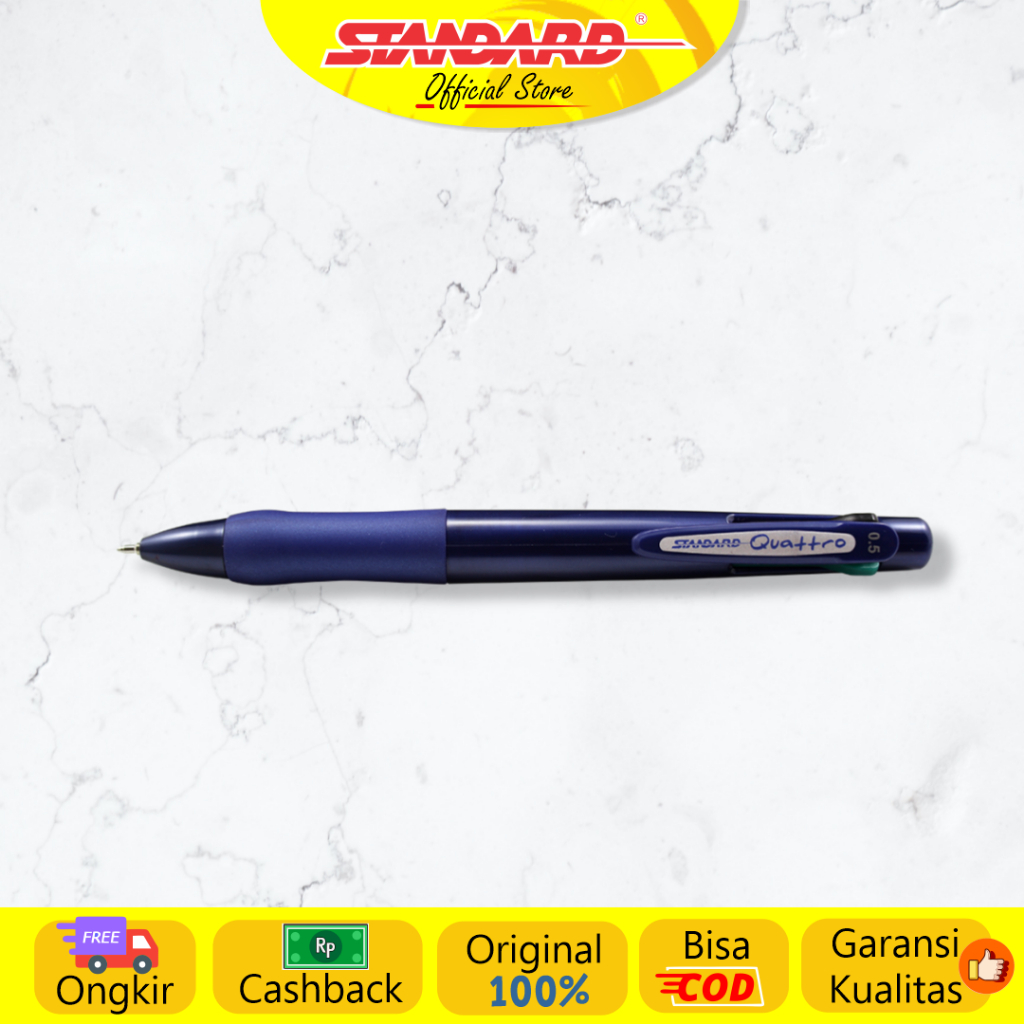 Standard - Pulpen Quattro 0.5 Oil Gel - 4 IN 1  ( Alat Tulis / Pen / Ballpoint / Pena ) (5)