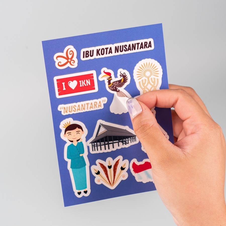 Jual Sticker Scrapbook Nusantara Baru Stiker IKN Ibukota Negara ...
