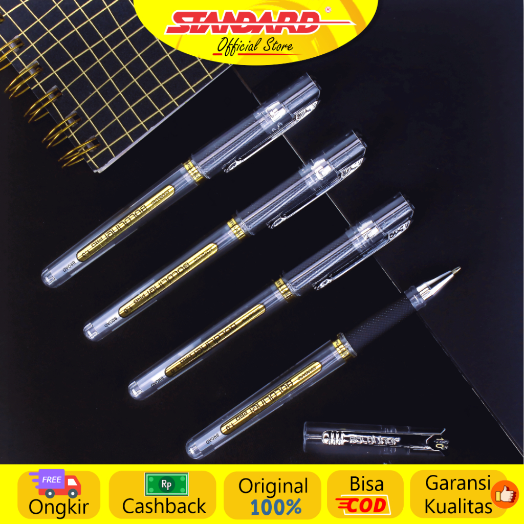 Standard - Pulpen Boldliner PRO  1.0 ( Alat Tulis / Pen / Ballpoint / Pena ) (4)