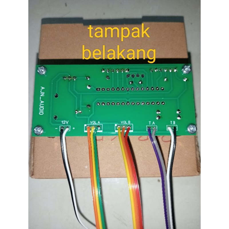 Jual Modul lcd volume dan sensor suhu 2ch untuk amplifier versi upgrade ...