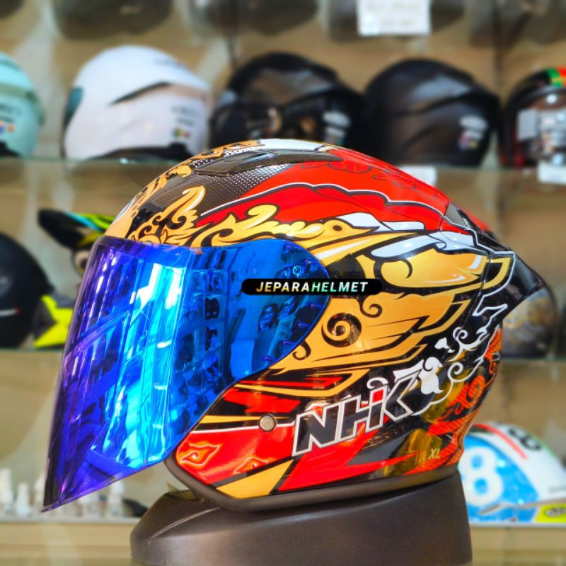 Jual Helm NHK R1 ELITE Special GP Edition Ivan Ortola #6 Glitter Black ...