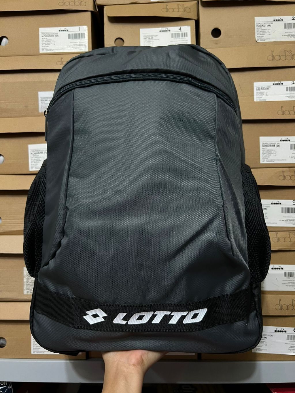Jual Lotto Bahia Backpack Grey White LOTBP230815G Tas Ransel Original ...