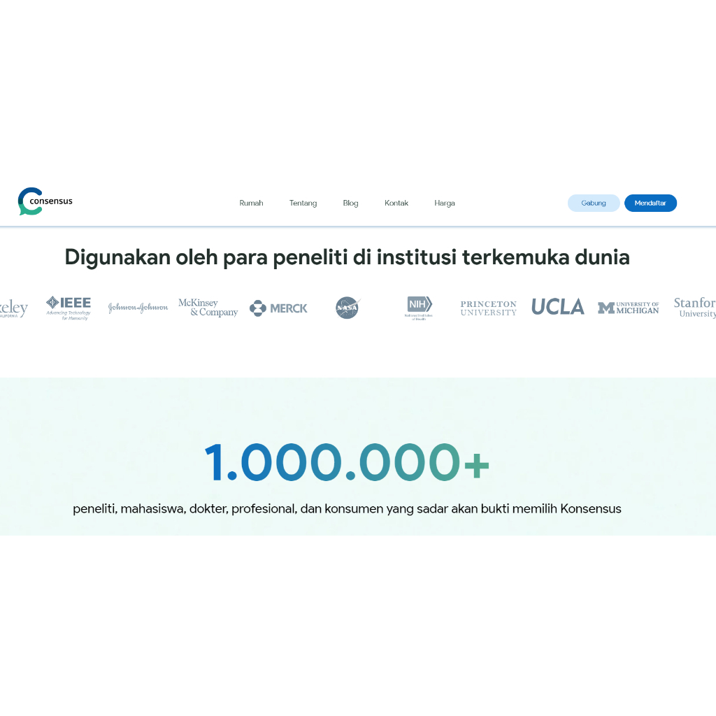 Jual Consensus[MONTHLY]-Mesin Pencari AI untuk Penelitian | Shopee ...