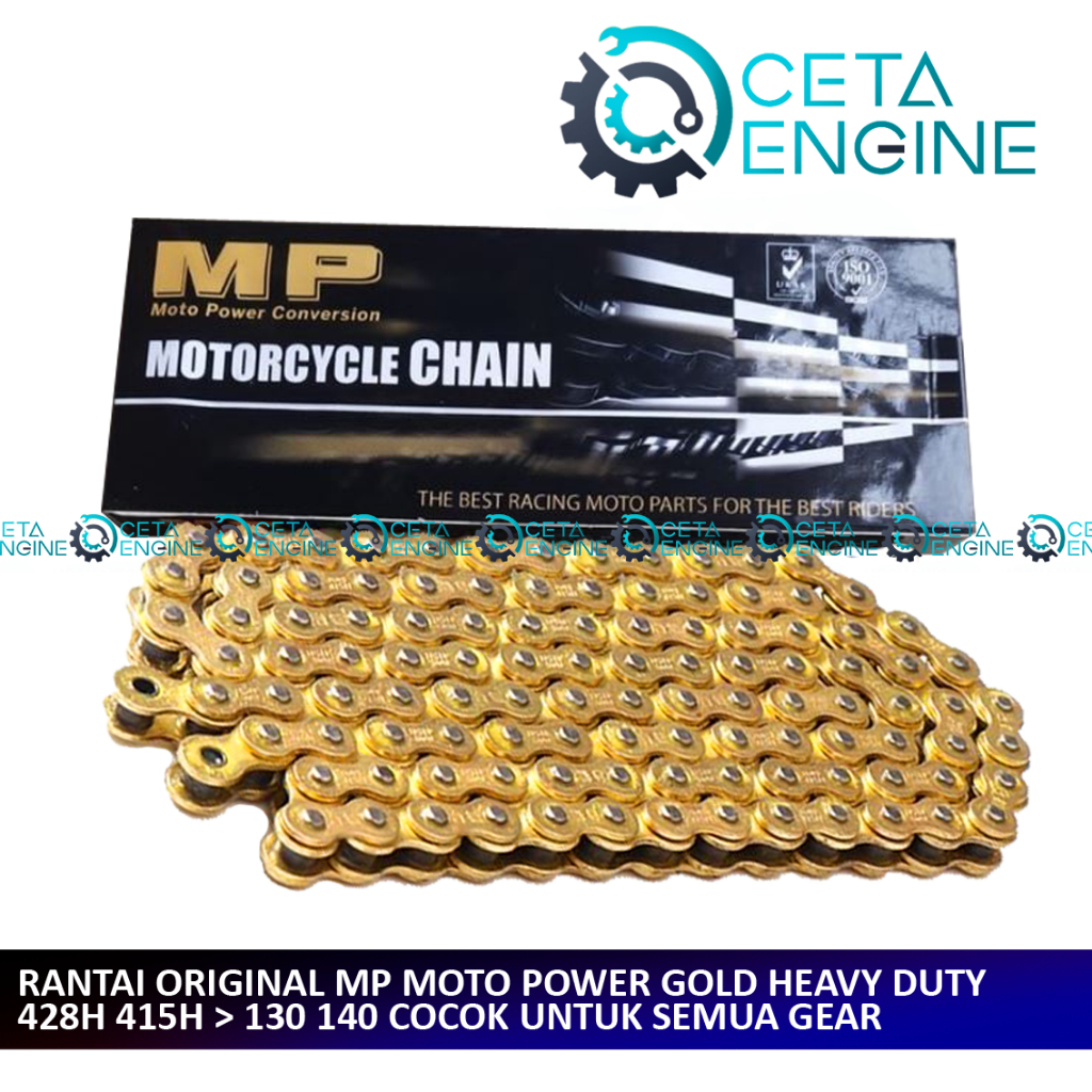 Jual RANTAI MOTOR MP ORIGINAL MOTO POWER PANJANG TEBAL 428H 130 415H ...