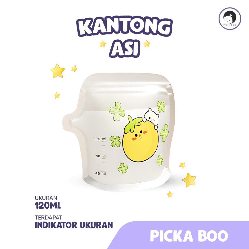 Jual PICKA BOO Kantong Asi Double Ziplock 120 ML Isi 30 pcs | Shopee ...