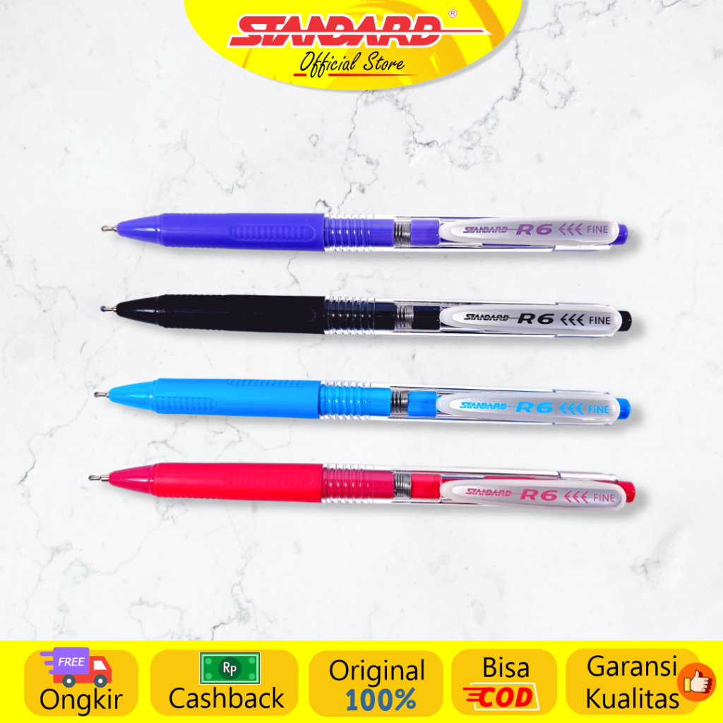 Jual [COD-XTRA Ongkir] Standard Pen - R6 0.5 ( Alat Tulis / Pen ...