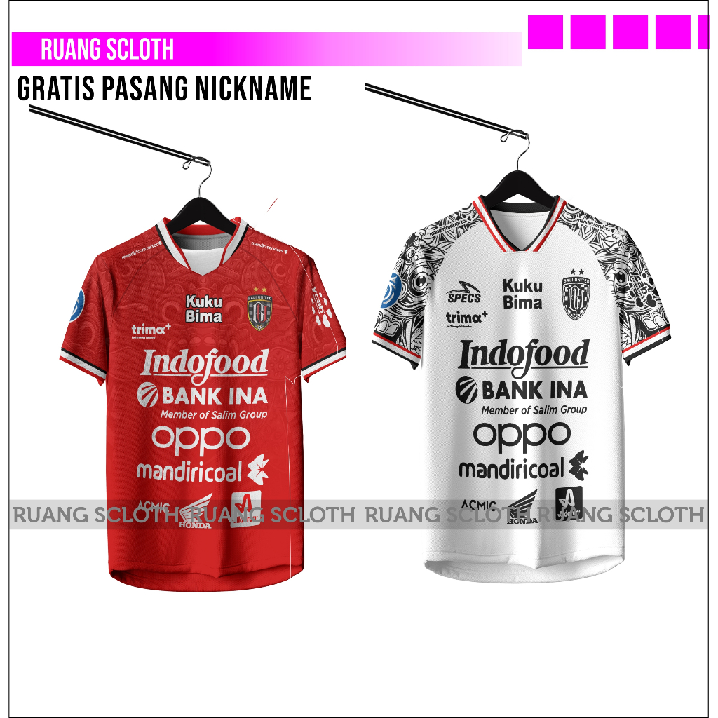 Jual Jersey Bali United Terbaru 2024-2025 Gratis Pasang Nama dan Nomor ...