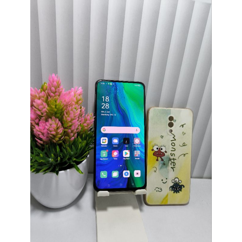 Jual oppo reno series/reno 1 sirip hiu 6/256 second original | Shopee ...