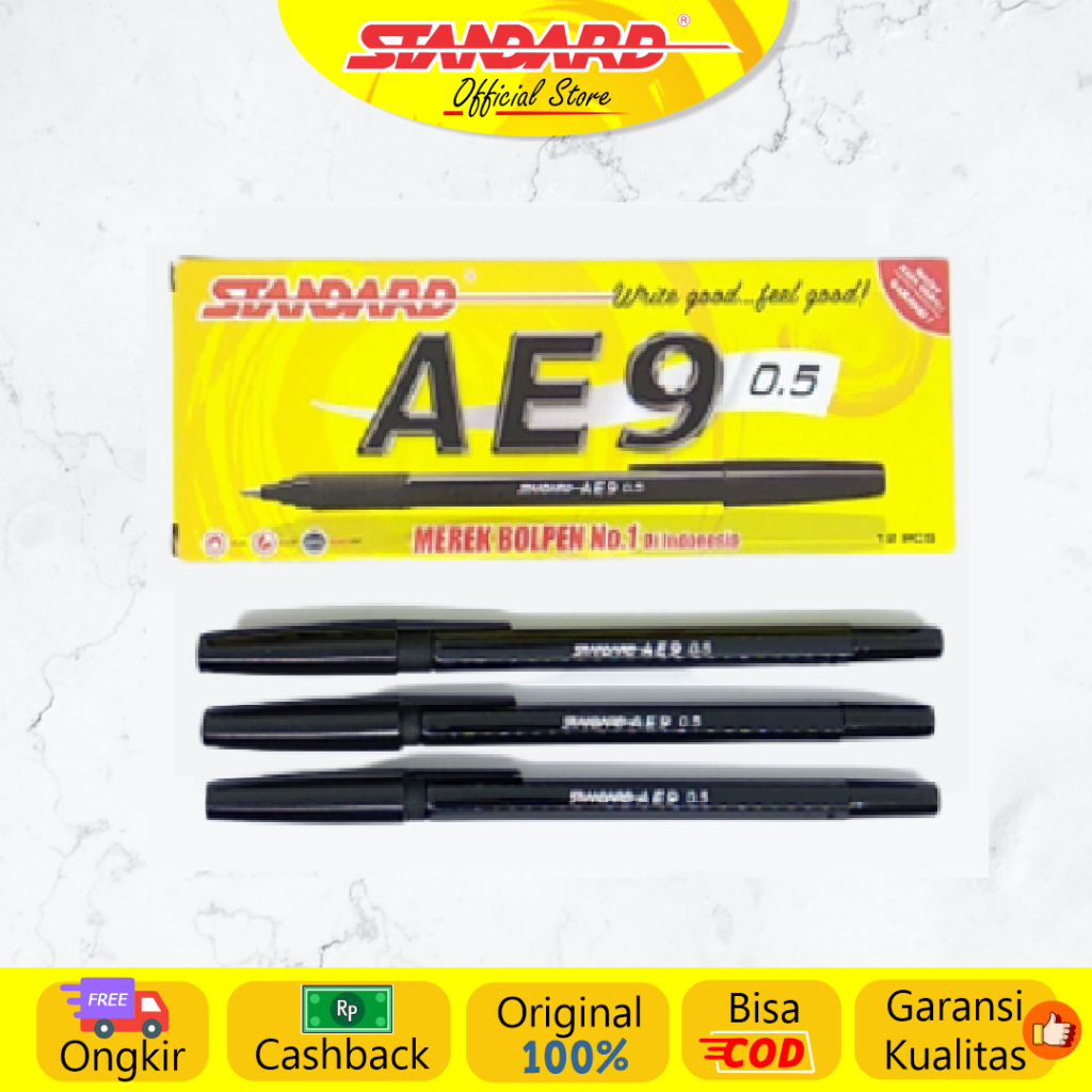 Standard - Pulpen AE9 0.5 ( Alat Tulis / Pen / Ballpoint / Pena ) (3)