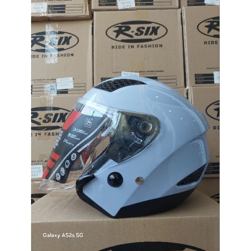 Jual HELM R SIX KIRANA FULL WARNA ORIGINAL PRODUK | Shopee Indonesia