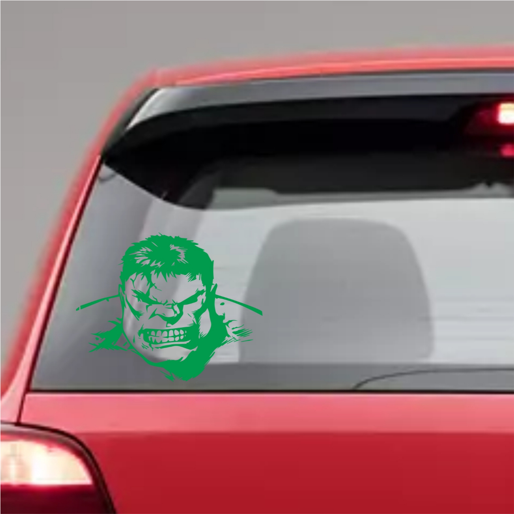 Jual BEE. CUTTING STICKER HULK MARAH 25CM UNIK STIKER KACA MOBIL ...