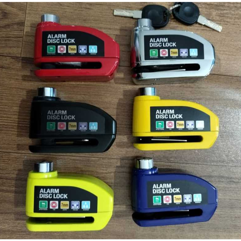 Jual Kunci Gembok Cakram Sepeda Motor Alarm Besi Pengaman Roda Disk ...