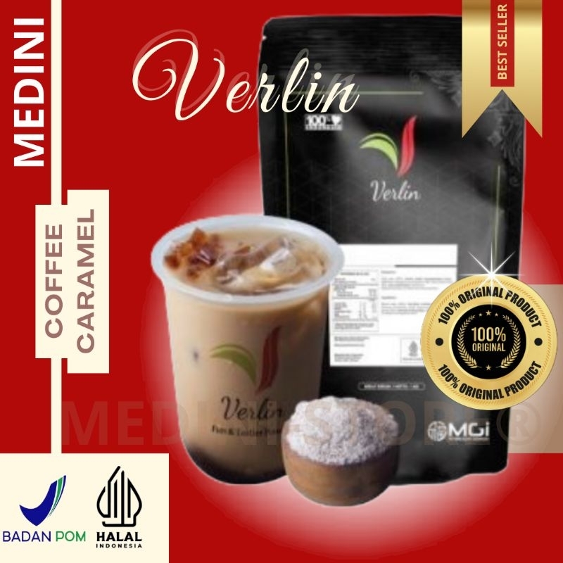 Jual Verlin Powder (COFFEE CARAMEL) Minuman Bubuk Instan Premium ...