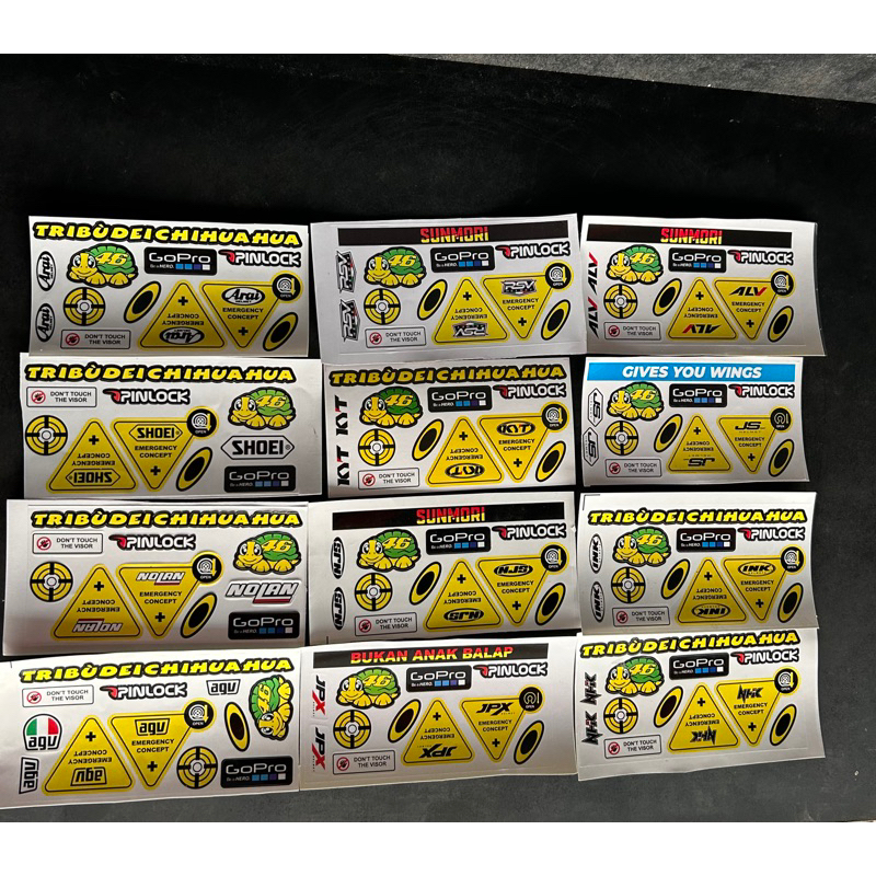 Jual Sticker Visor 1set/ Sticker Logo | Shopee Indonesia