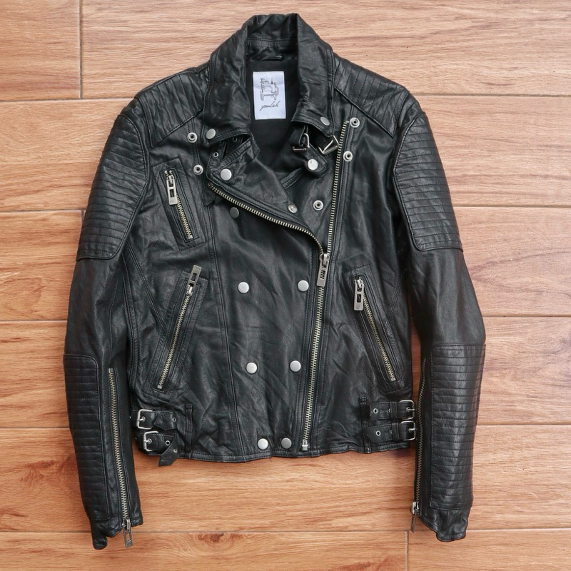 Jual Jaket kulit asli domba jaket biker motor rider ramones touring ...