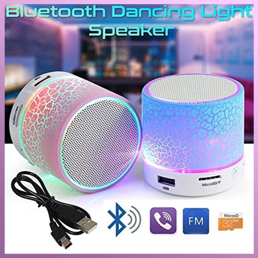 Jual Speaker Mini Bluetooth Portabel bass Retak Lampu Led Music s6 ...