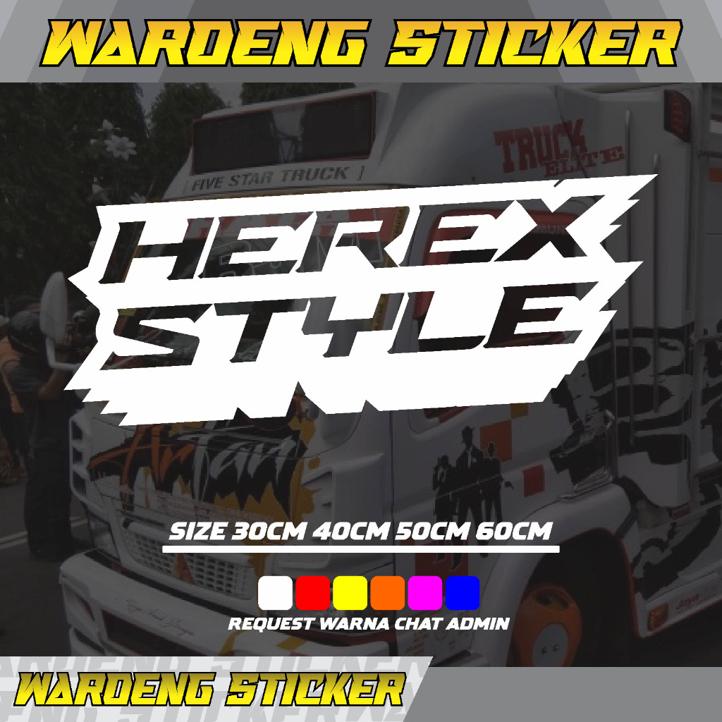 Jual STIKER CUTTIN HEREX STYLE NYALA REFLEKTIF BAHAN BAGUS BISA ...