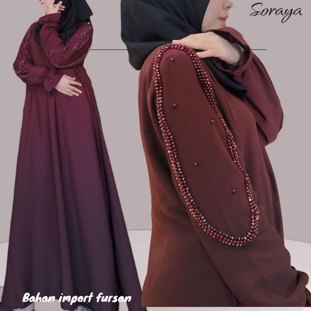 Jual ABAYA SORAYA FURSAN PAYET ALKHATIB COLLECTION Shopee Indonesia