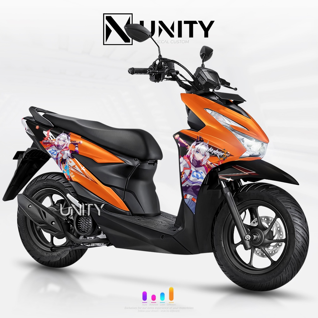 Jual Decal Honda Beat Street New Terbaru Fullbody Anime Honkai Bisa All Beat Wibu Limited