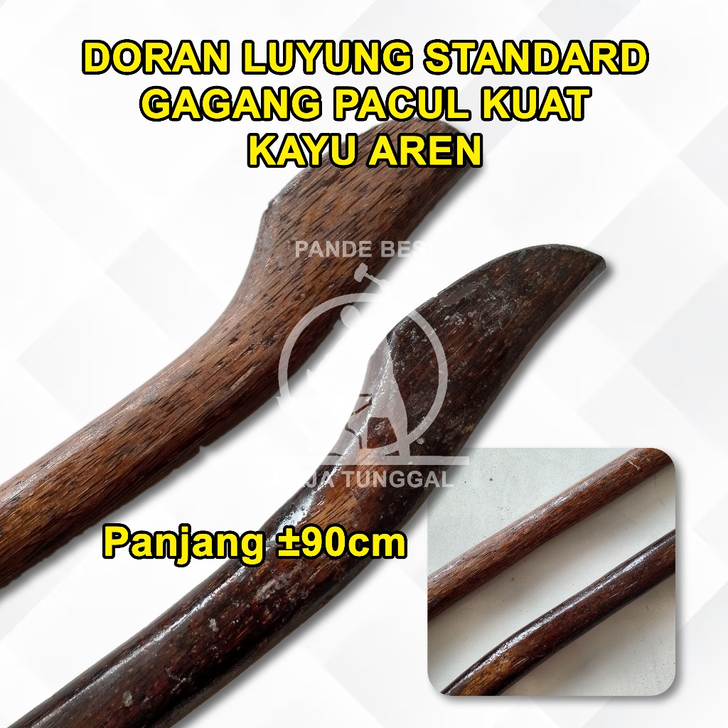 Jual Doran Luyung Biasa Gagang Cangkul Pacul Bahan Kayu Glugu / Batang ...