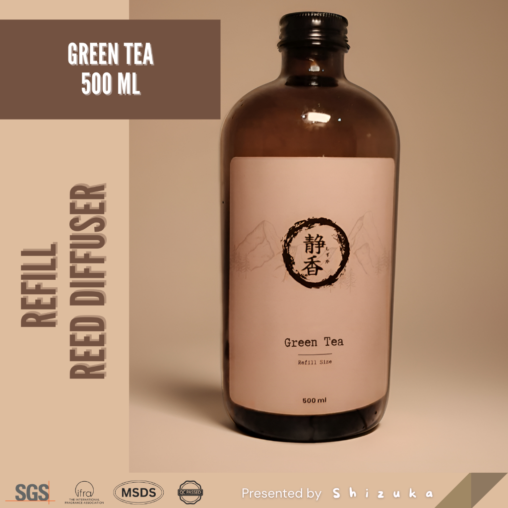 Jual Shizuka Reed Diffuser Aromatherapy Green Tea 500ml | Shopee Indonesia