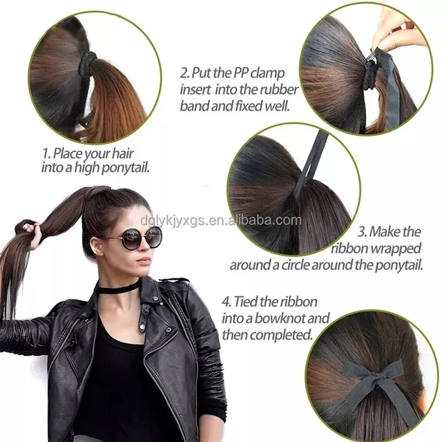 Jual RB Rambut Wig Ekor Kuda Tie Pony Tail Mudah Pemasangan/Ikat Rambut ...