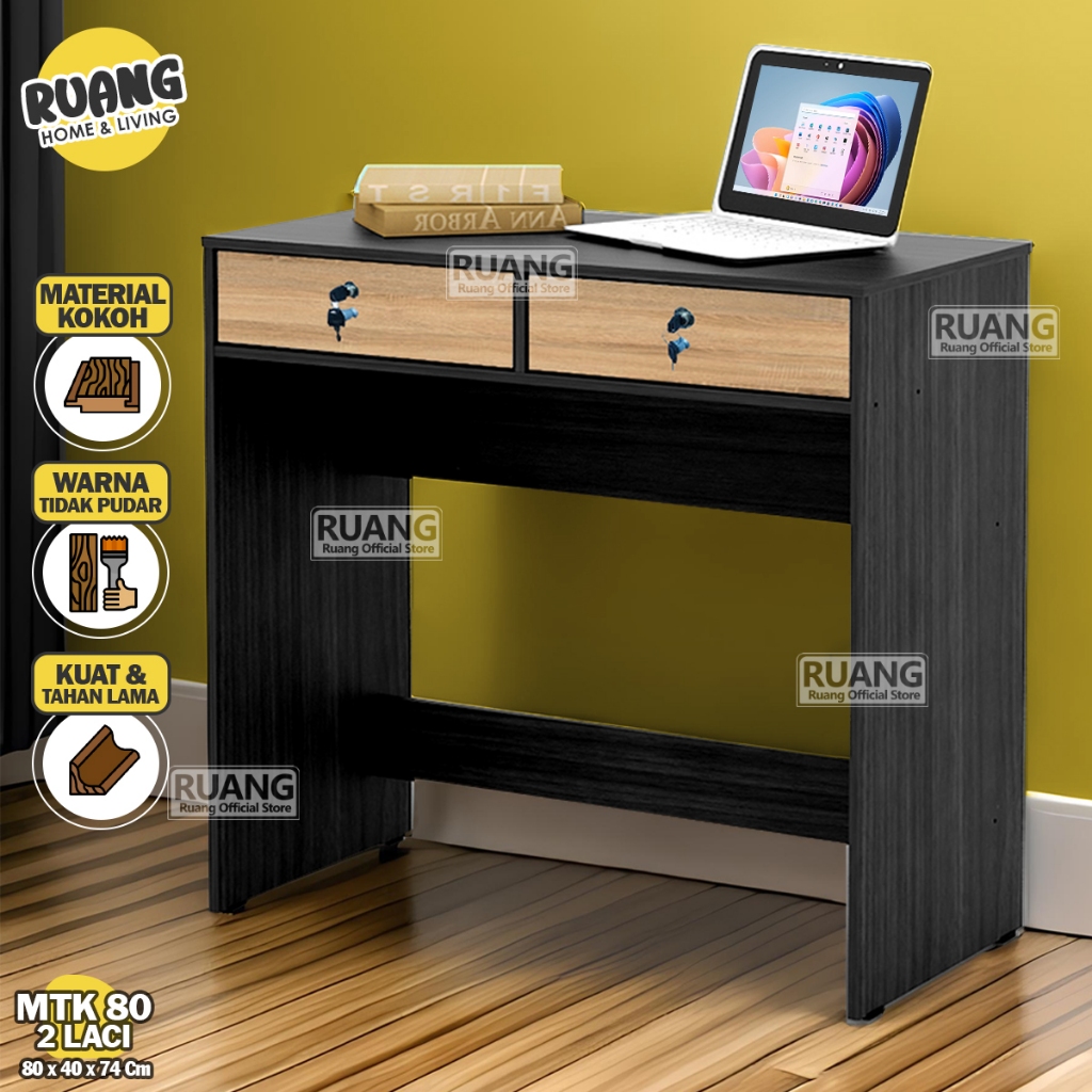 Jual MTK 80 2L - Meja Kantor Meja Tulis dengan Laci dan Kunci Meja ...