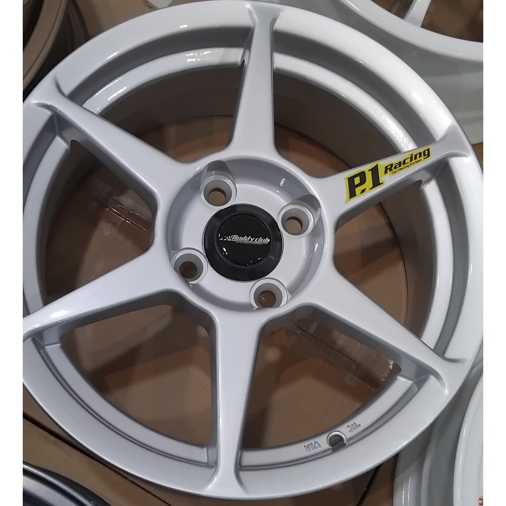 Jual VELG RACING ROSSI P1 WARNA ARTIC SILVER RING 15 LEBAR 6.5 LOBANG 4 ...