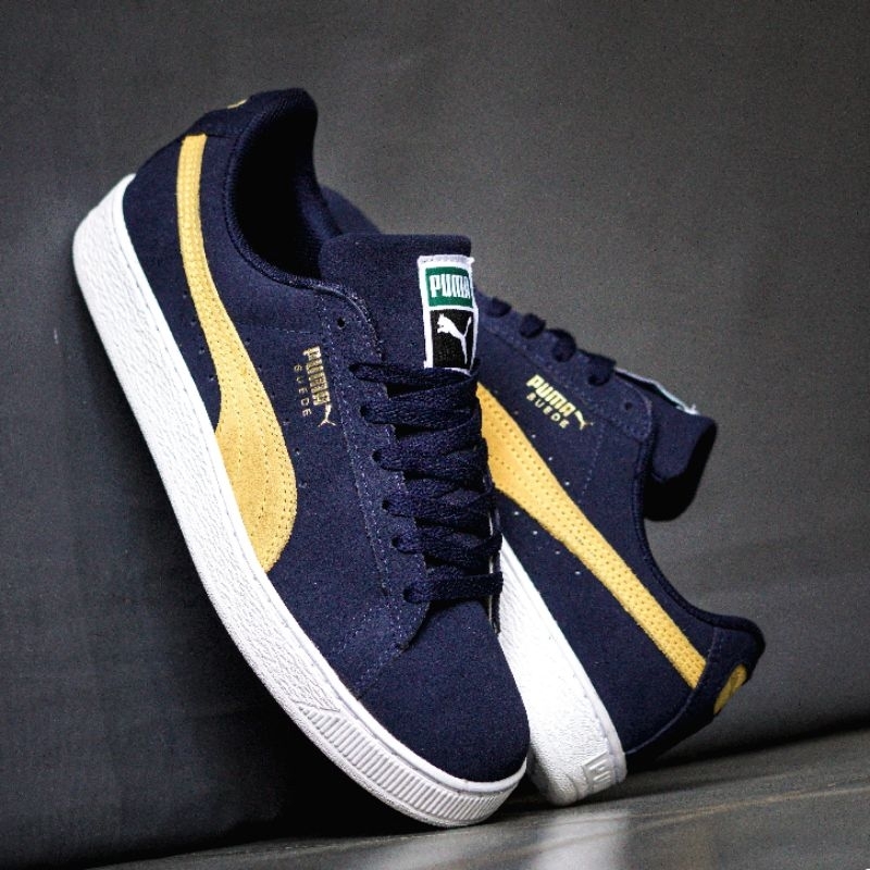 PUMA SUEDE CLASSIC NAVY YELLOW