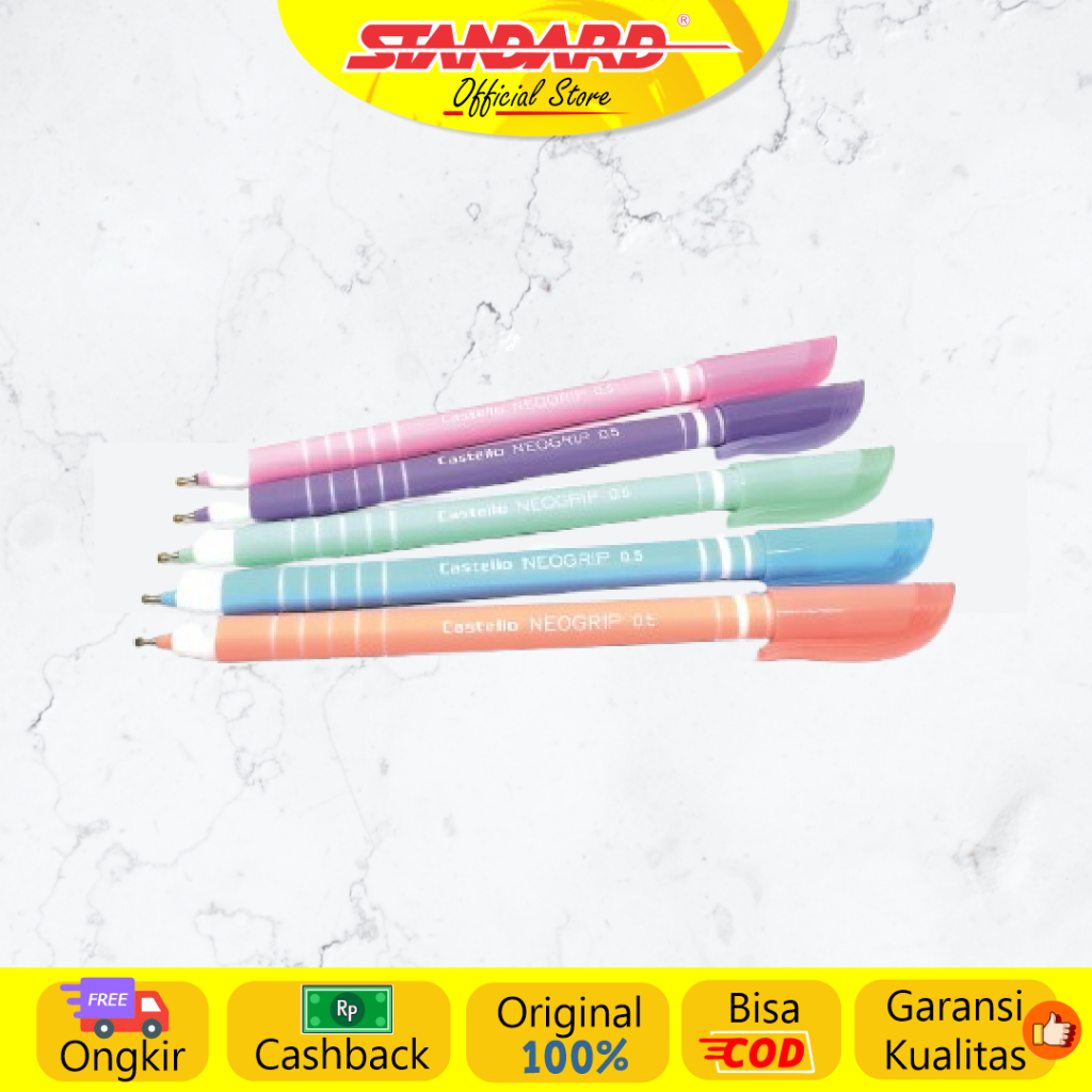 Standard - Pulpen AE7 Castello Neogrip 0.5 ( Alat Tulis / Pen / Ballpoint / Pena ) (5)