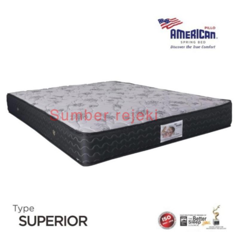Jual american pillo tipe superior 120 x 200 kasur spring bed 120x200 ...