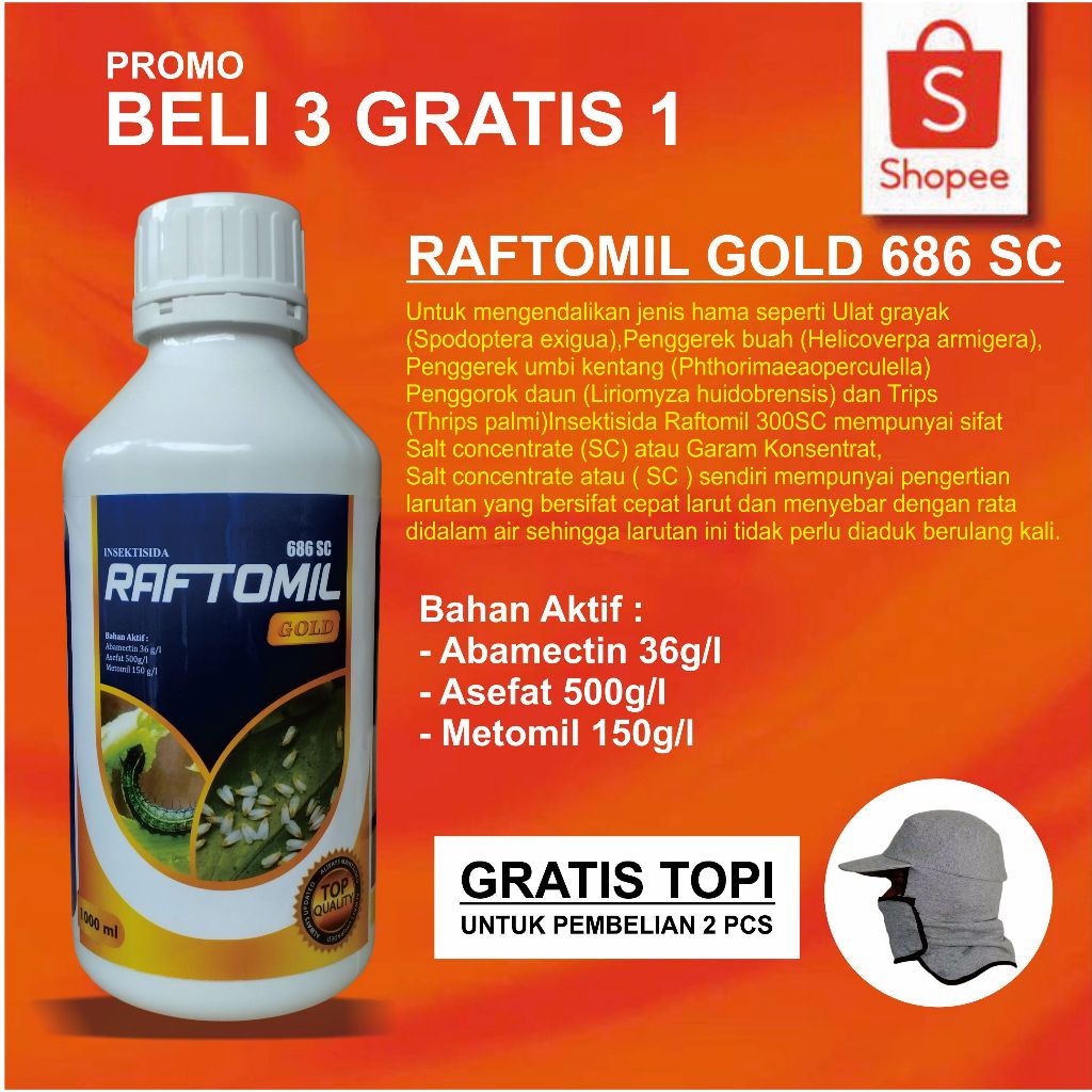 Jual RAFTOMIL GOLD 686SC INSEKTISIDA | Shopee Indonesia