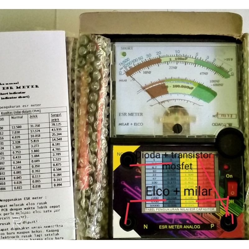 Jual Esr meter analog upgrade 15 | Shopee Indonesia