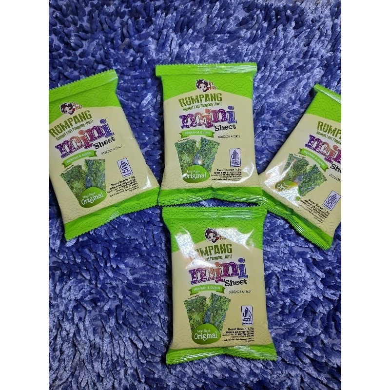 Jual Rumpang Mini Sheet / Rumput Laut Panggang / Rumput laut Sheet isi ...