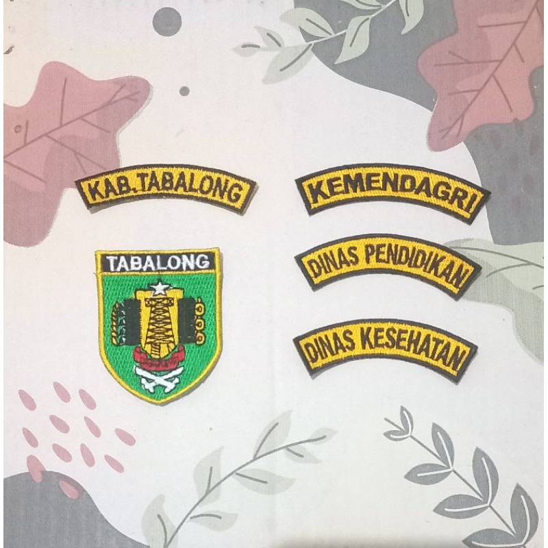 Jual Bet / badge Logo dan lokasi Bordir Seragam PDH Khaki ASN Kabupaten ...