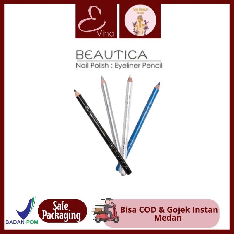 Jual Beautica Eyeliner Pencil Warna Hitam Putih