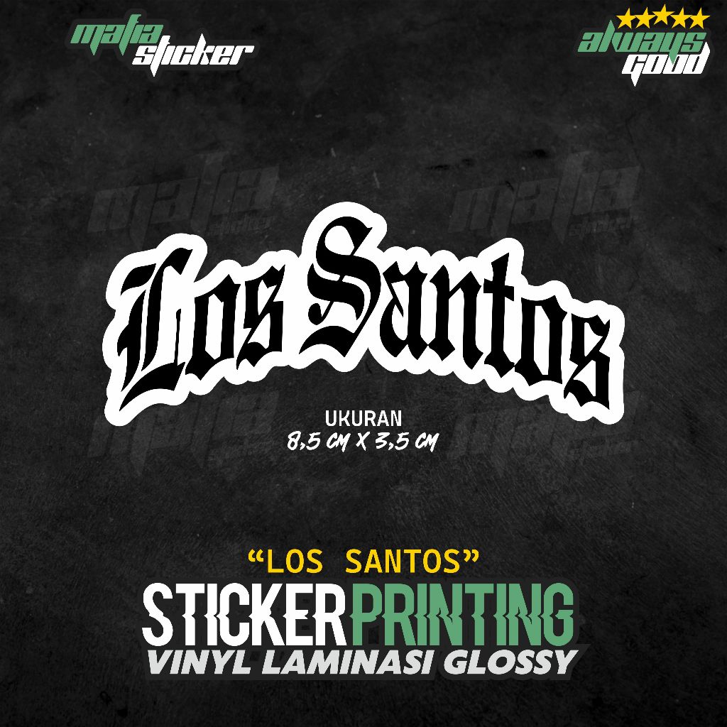 Jual STICKER/STIKER PRINT LOS SANTOS | Shopee Indonesia