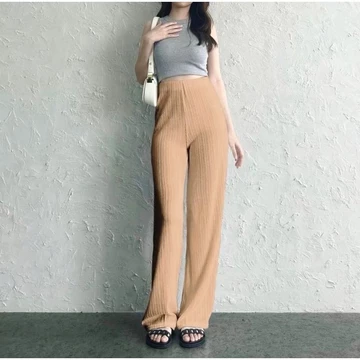Seine Pleats Pants Celana Kulot Wanita Highwaist Knit Premium Look Korean