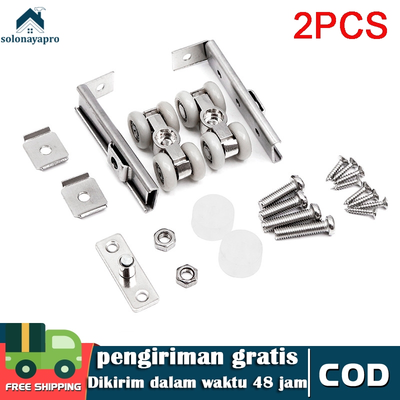 Jual Roda Pintu Sliding Geser / Wheel Sliding Door 1 Set | Shopee Indonesia